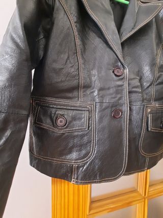 Chaqueta PAQUI DIAZ cuero buffalo t.XXL de segunda mano por 25 EUR en  Roquetas de Mar en WALLAPOP