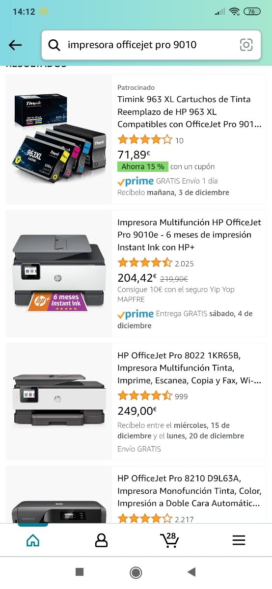Impresora OfficeJet Pro 9010