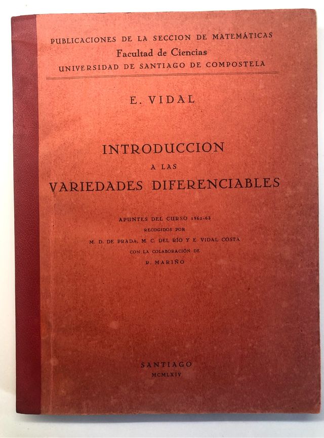 Introducción a las Variedades diferenciales. Vidal