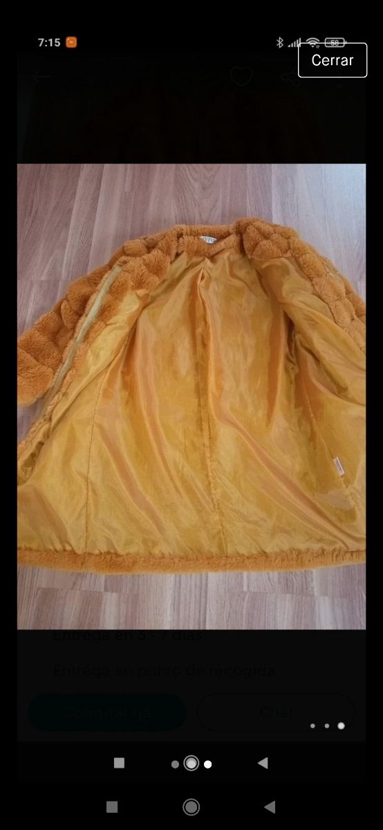 Abrigo mujer talla L