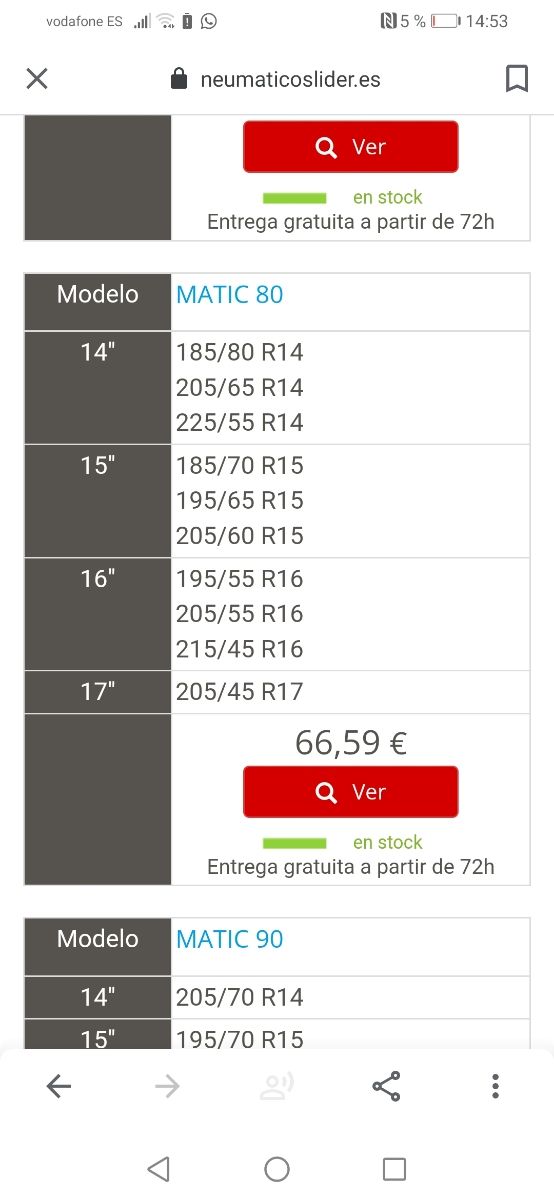 Cadenas Sno Pro Matic 80