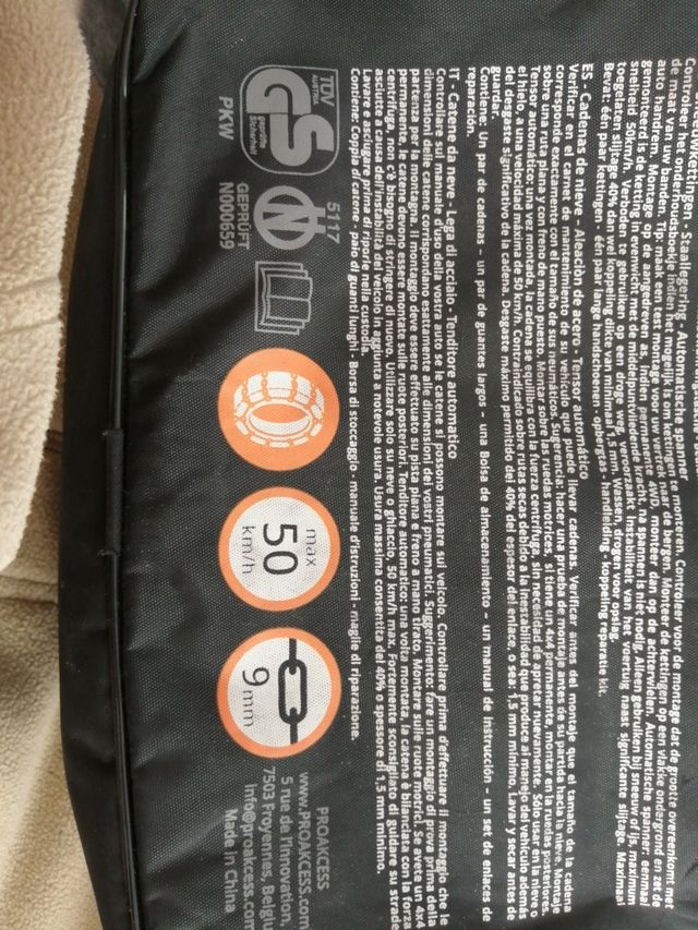 Cadenas Sno Pro Matic 80