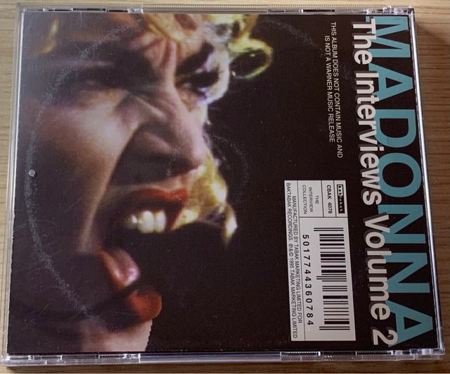 Madonna Picture Cd The Interviews Vol. 2
