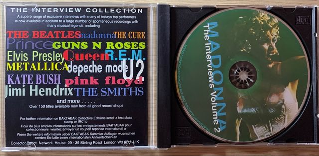Madonna Picture Cd The Interviews Vol. 2