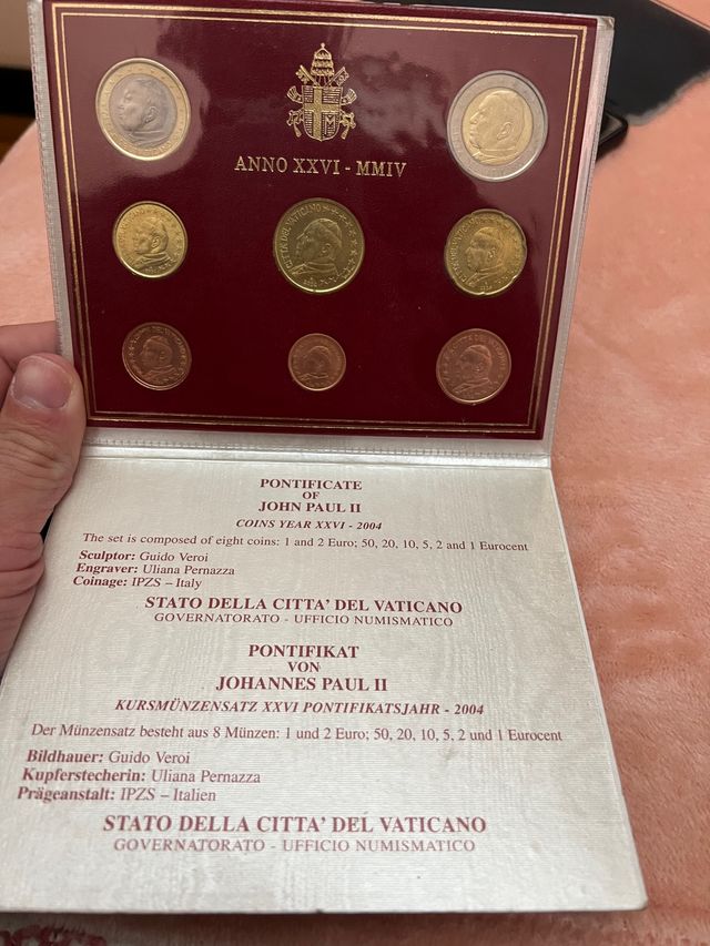 Monedas Vaticano 8 monedas 2004 Bu