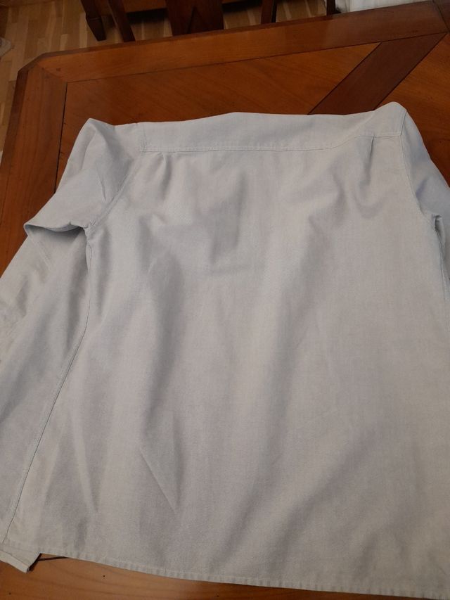 camisa burberry gris claro