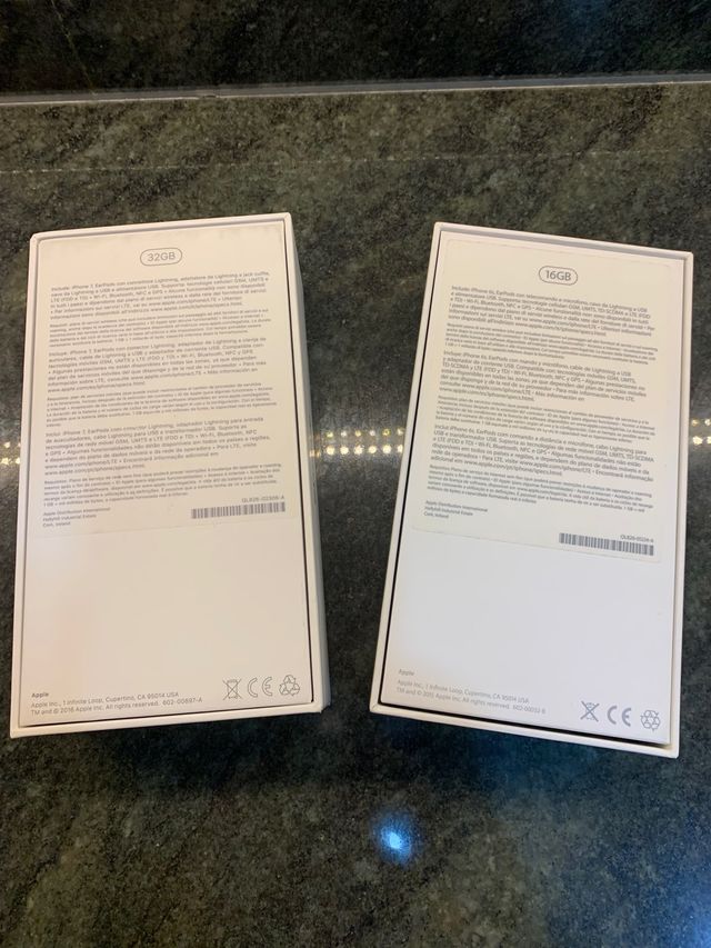 Cajas nuevas de IPhone 7 y IPhone 6S