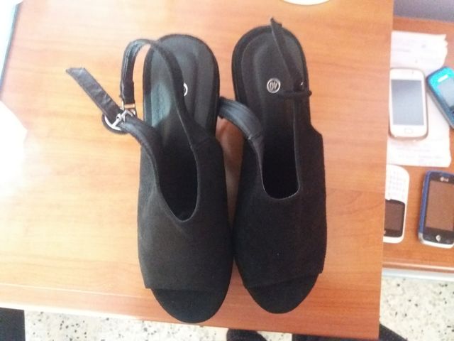 cuña con tacon y plataforma