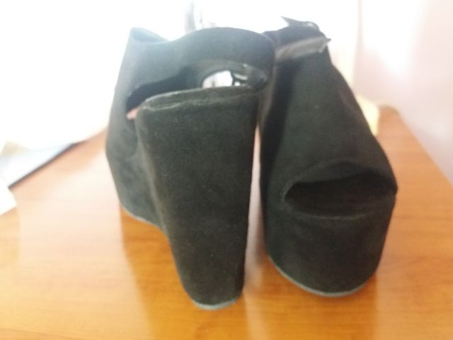 cuña con tacon y plataforma