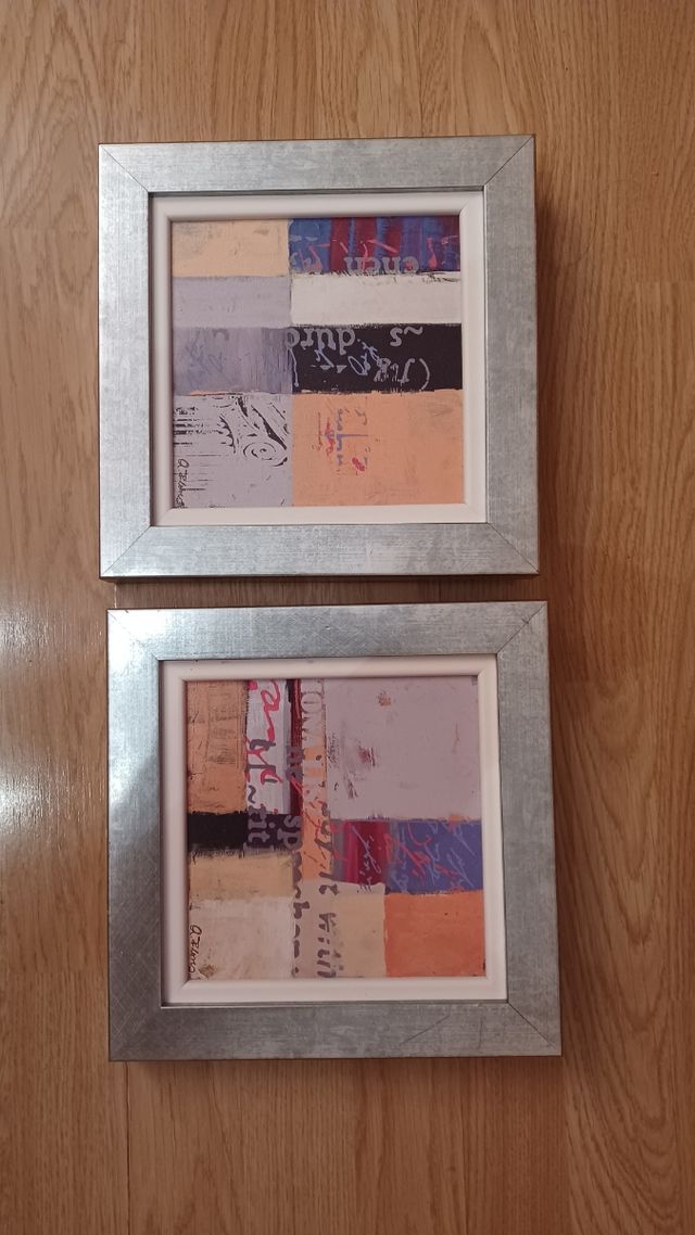 2 cuadros 25x25
