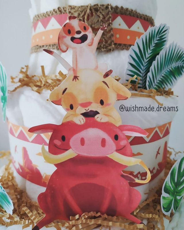 Tarta de pañales personalizada