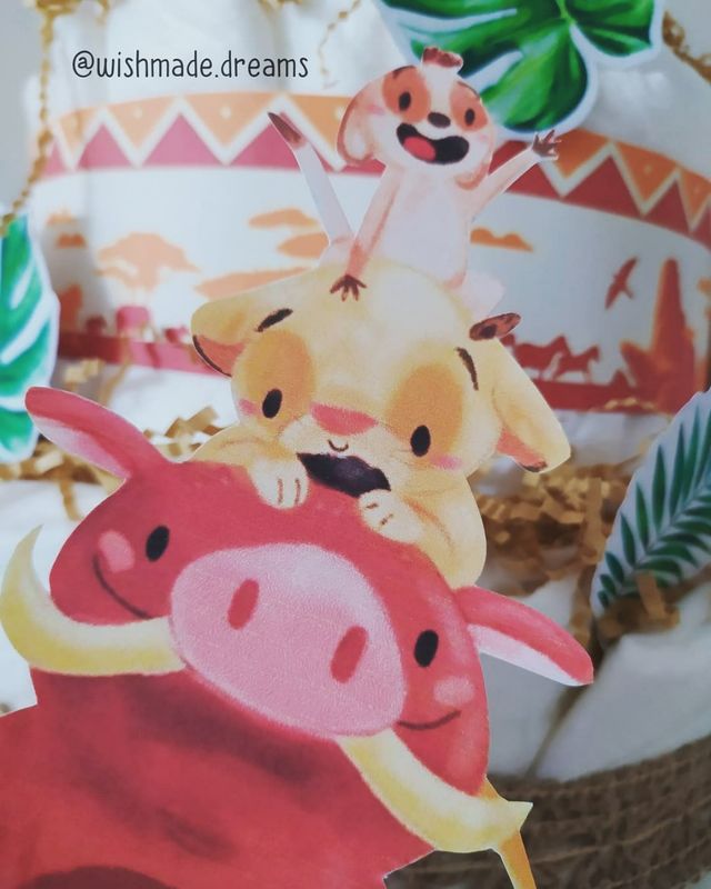 Tarta de pañales personalizada