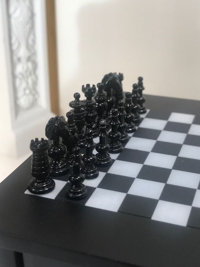 Ajedrez miniatura para Barbie