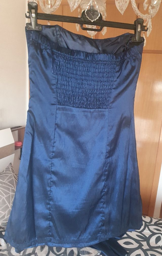 Vestido fiesta +Fular Ashwi París talla S 36