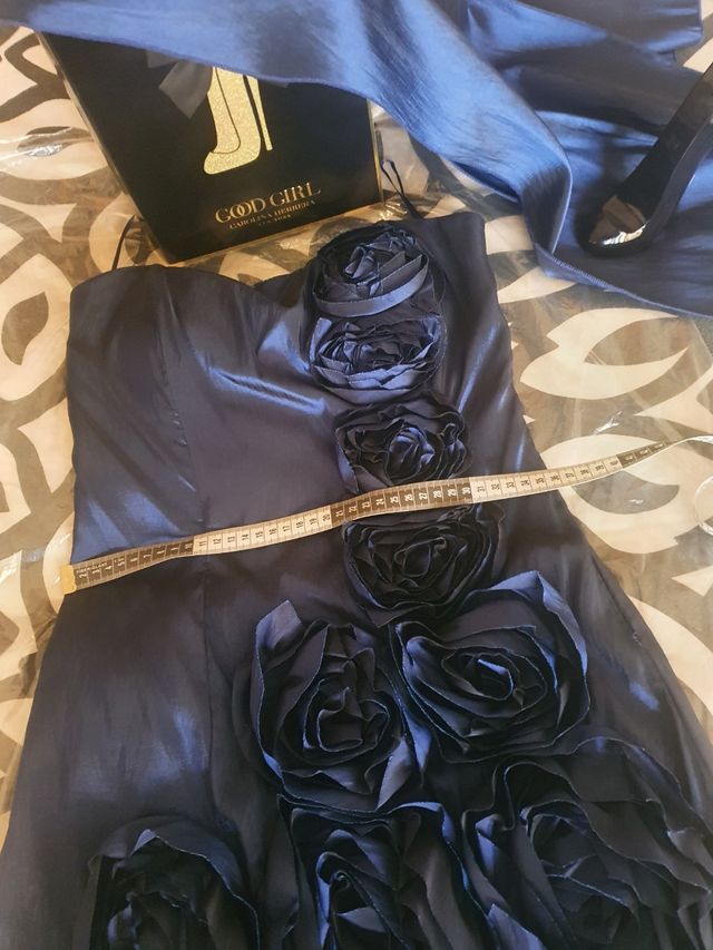 Vestido fiesta +Fular Ashwi París talla S 36