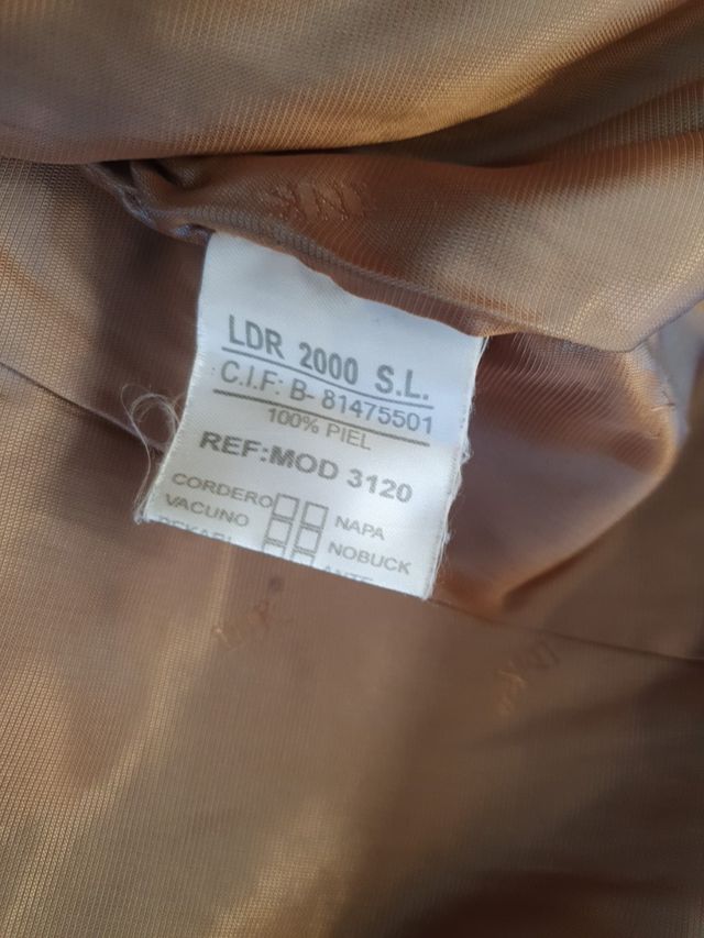 CHAQUETA CUERO NOBUK INK