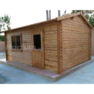 Garage prefabbricato in legno. 350x520cm