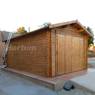 Garage prefabbricato in legno. 350x520cm