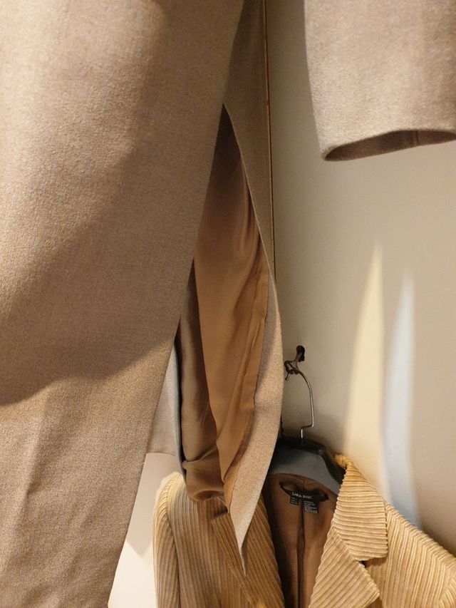 abrigo fino tipo levita 36