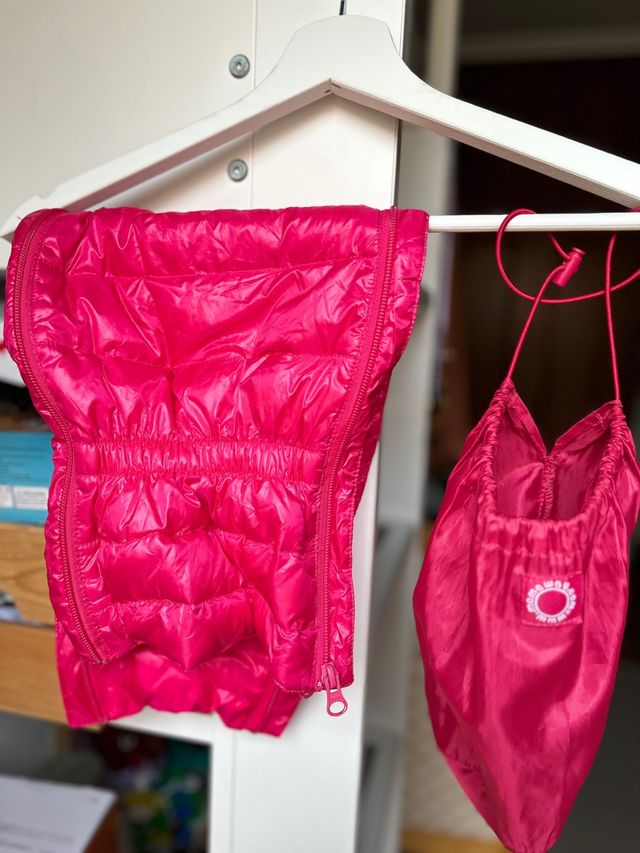 Chaqueta plumas premama y portabebé