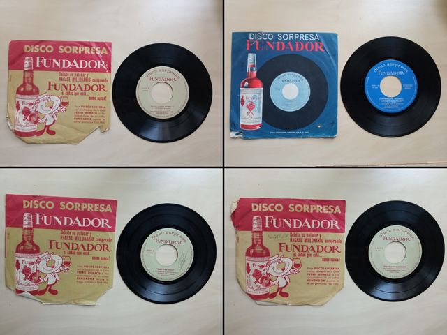 Discos vinilos pequeños 45 rpm vintage