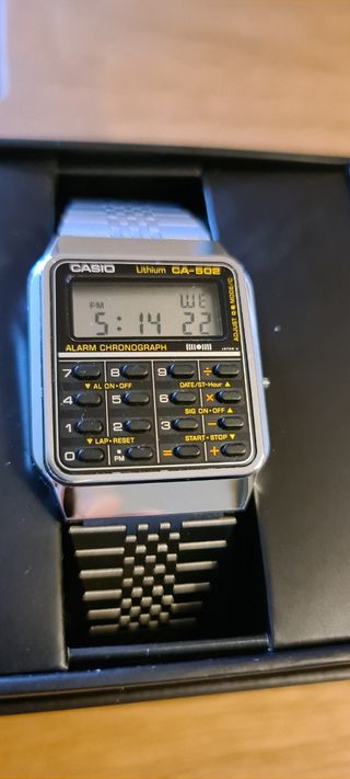 Reloj Casio calculadora CA-502 vintage NOS de segunda mano por 250 EUR en A  Coruña en WALLAPOP