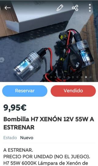 Bombilla H1 H4 H7 H8 H9 H11 LED XENÓN Fuengirola 