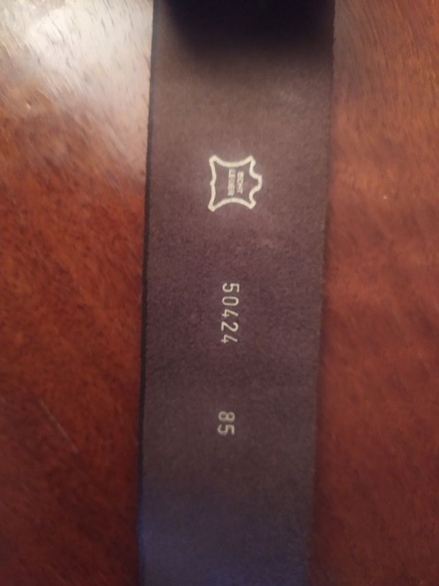 Cinturón vintage de piel auténtica