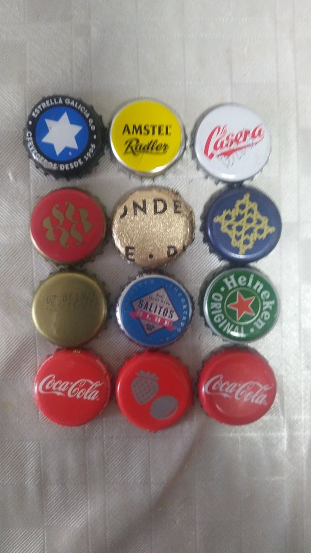 cambio chapas de cervezas, refrescos, etc.