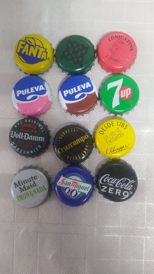 cambio chapas de cervezas, refrescos, etc.