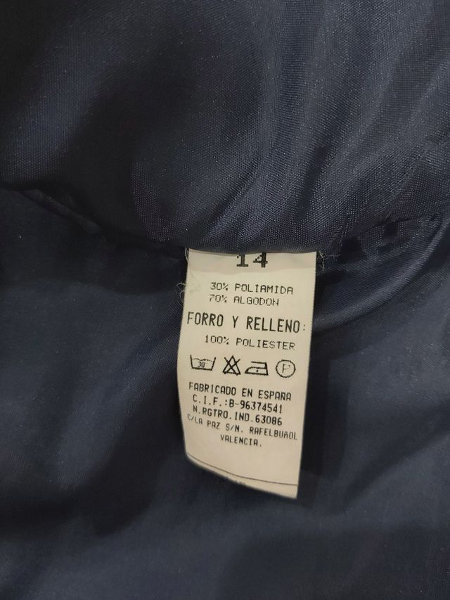 Chaquetón acolchado para joven 14 años