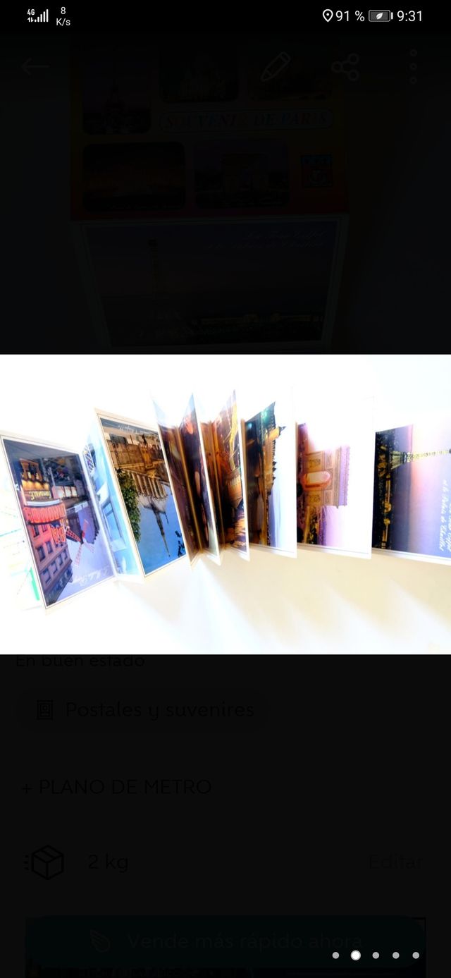SOUVENIR DE PARIS - 18 POSTALES EN ACORDEÓN