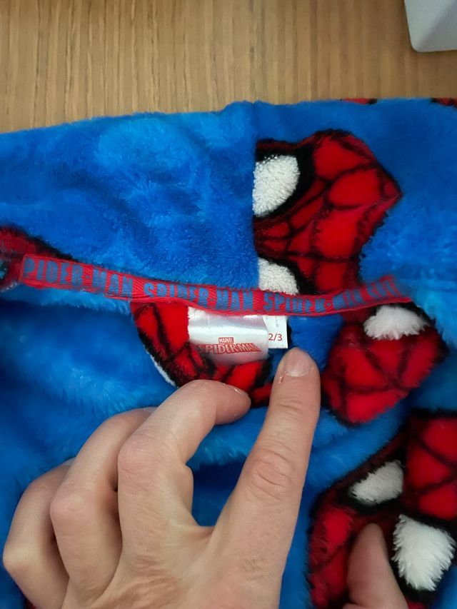 Albornoz infantil 2-3 años Spiderman