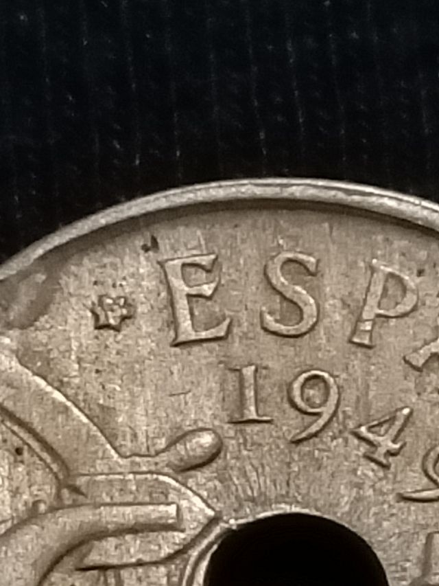 monedas de 50 Centimos de 1949.