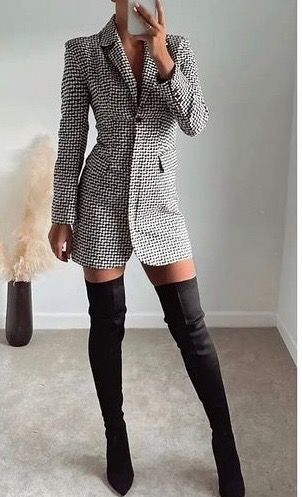 Blazer vestido cuadros Zara OFERTA! de segunda mano por 32 EUR en Madrid en  WALLAPOP