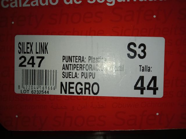 OFERTA ZAPATO/BOTA SEGURIDAD N°44