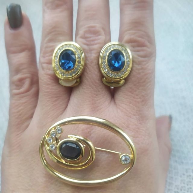 Broche y clips vintage