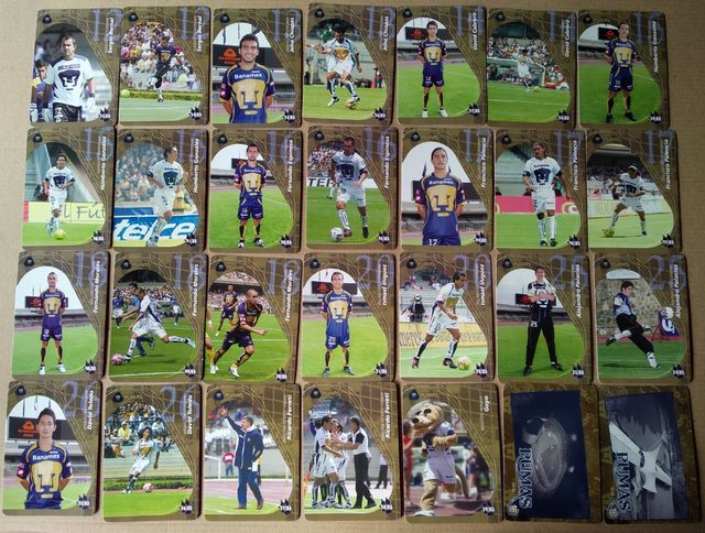 tarjetas pumas, selección y liga México bimbo 