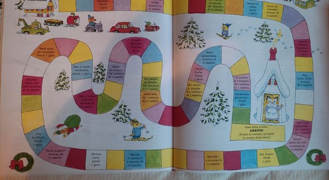 libro natalizio con gioco all' interno