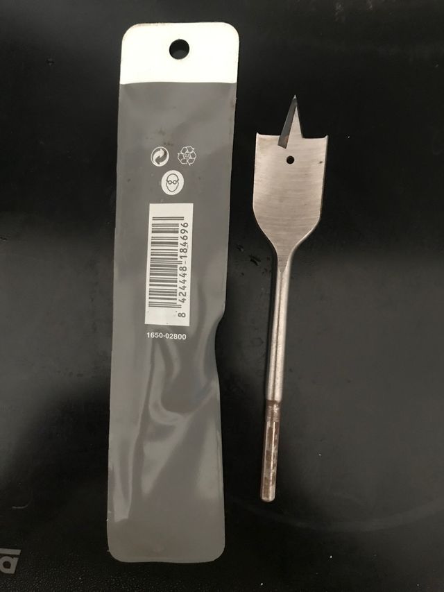 Punta da trapano piatta da 1/8"