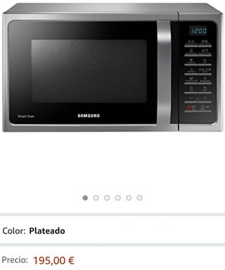 SAMSUNG MICROONDAS MC28H5015CS +Garantía de segunda mano por 79,99 EUR en  Madrid en WALLAPOP