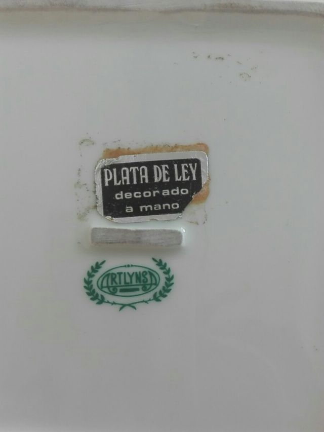 plato porcelana 14 x 14