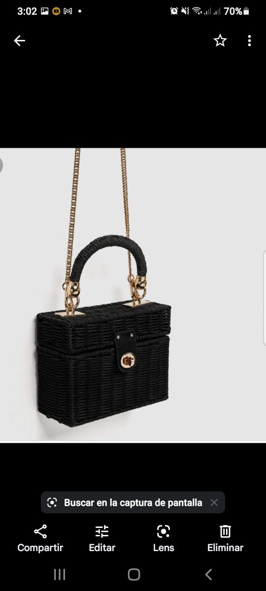 Bolso de hombro Zara