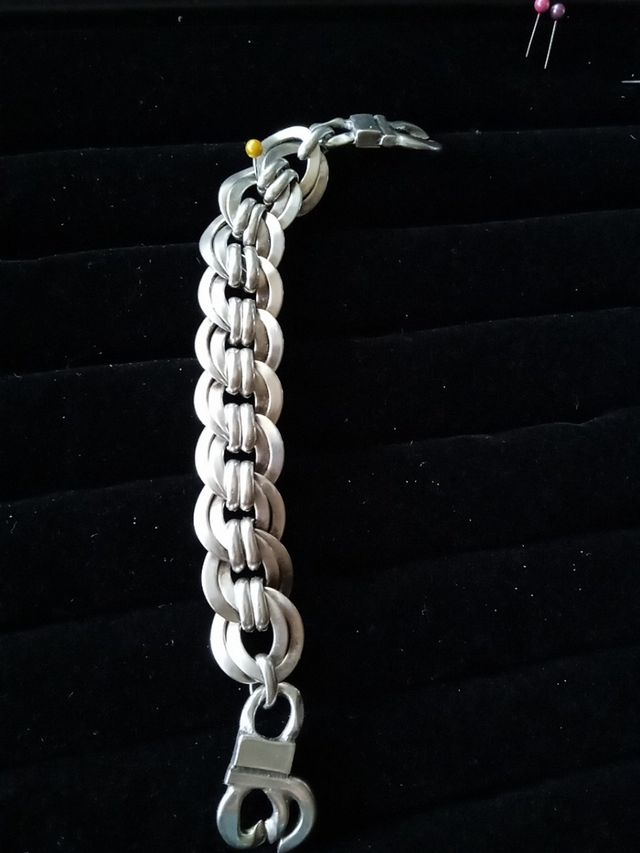 Pulsera acero hecha a mano. Sin estrenar