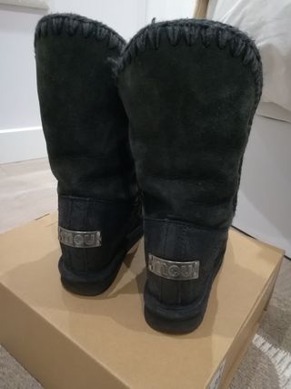 Botas cuña mou altas negras originales 36-37 de segunda mano por 99 EUR en  Santoña en WALLAPOP