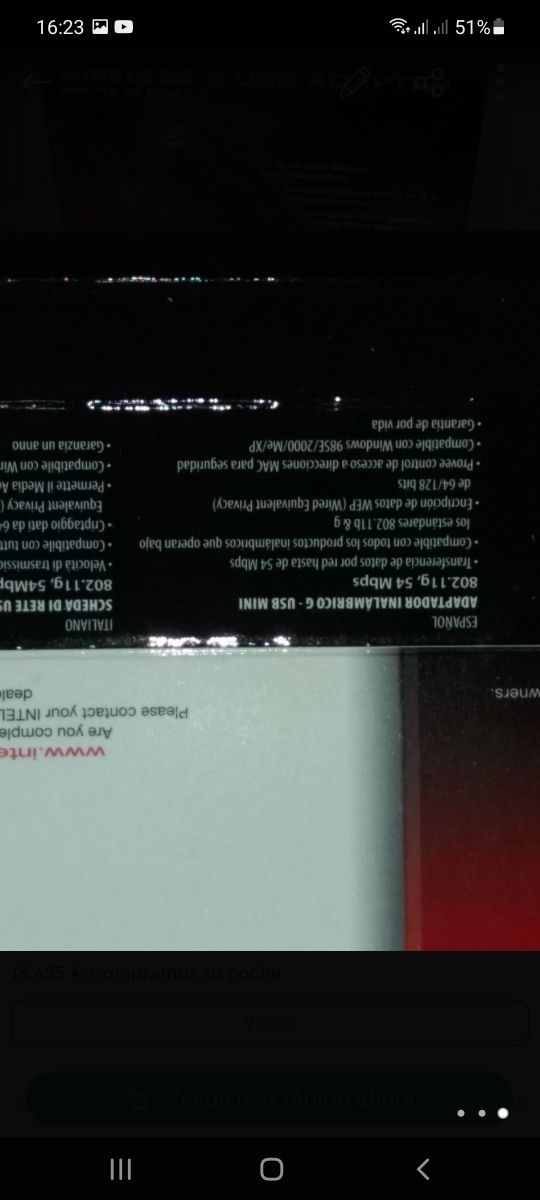 adaptador usb Wireless G, Windows antiguos / nuevo