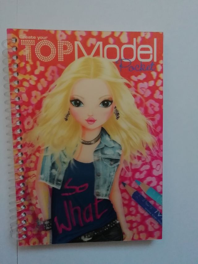 Libro Top Model para colorear y disenyar