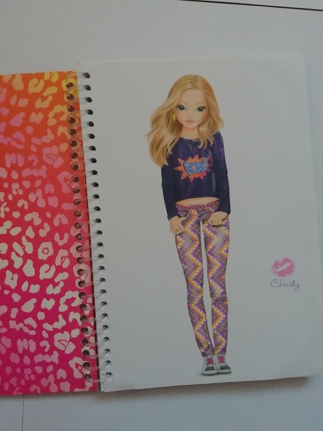 Libro Top Model para colorear y disenyar