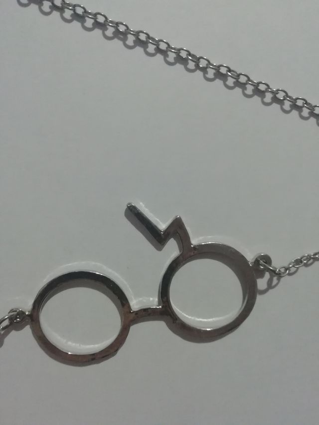 Collar Harry Potter gafas y rayo