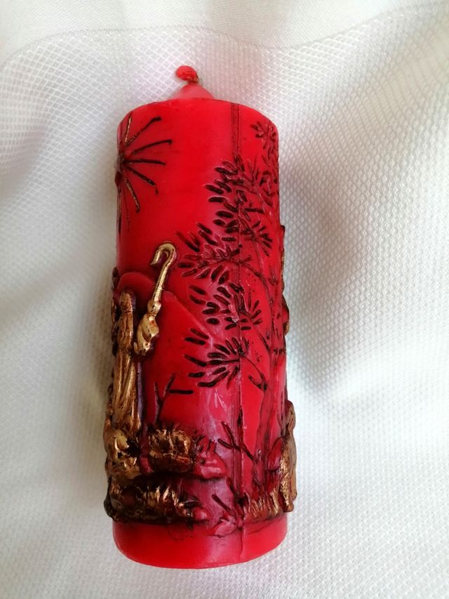 Candela vintage natalizia collezzionismo